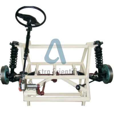 Astra Scientific Cut Section Model Of Steering Gear Box(Working) With Wheel And Axle