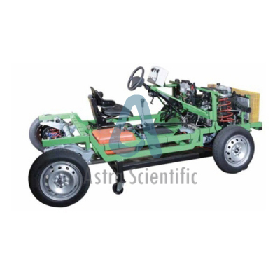 Astra Scientific Fully Functional Cut Section Model Of Chassis With Multipoint Petrol Engine