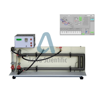 Astra Scientific Parallel And Counter Flow Heat Exchanger With Data Acquisition