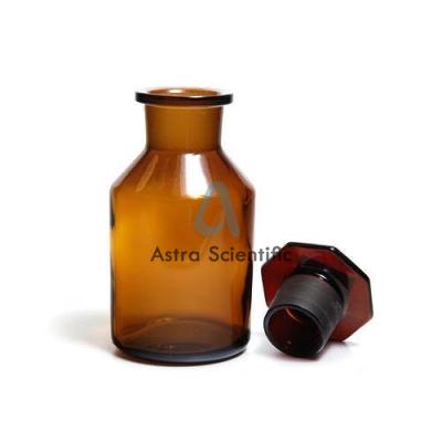 Bottle Reagent, W.M. Glass Amber Colour