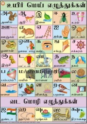 Tamil Alphabet Chart